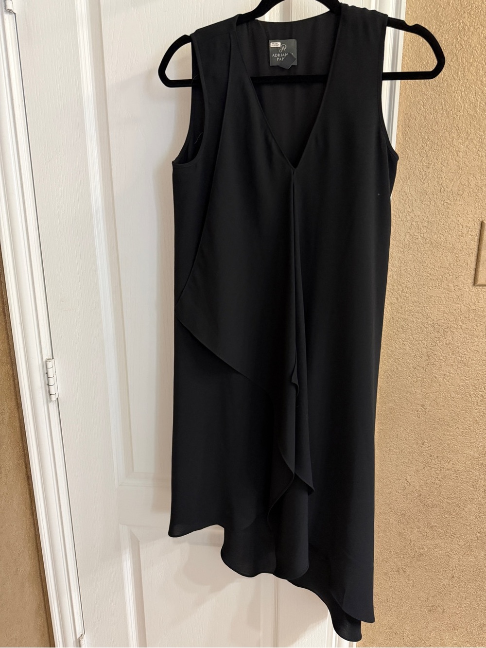 Adriana Papell Black Flowy Dress